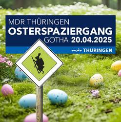 Grafik zum 30. MDR THÜRINGEN Osterspaziergang in Gotha
