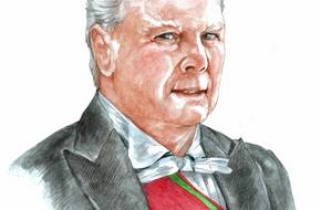 Portraitzeichnung von Andreas Prinz von Sachsen-Coburg und Gotha
