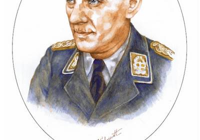 Portrait Josef Ritter von Gadolla © Natali Schmidt Portraitzeichnung Josef Ritter von Gadolla