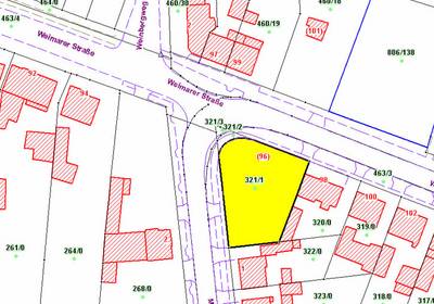 Flurkarte Grundstück Weimarer Straße 96