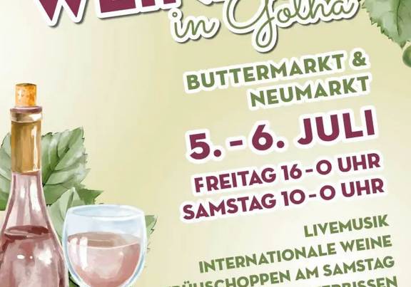 2. Weinfest in Gotha © gothaer-weinfest.de Plakat zum 2. Weinfest in Gotha