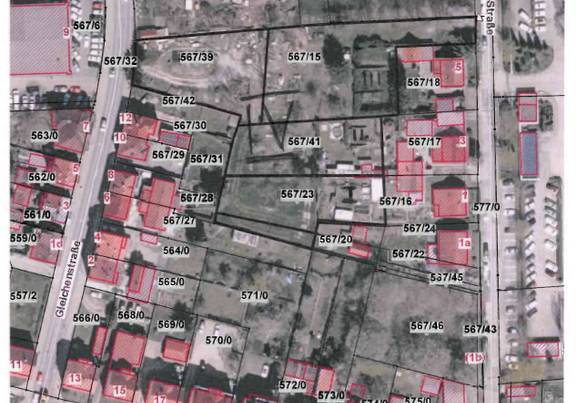 Luftbild Grundstücke an der Gleichenstraße/Hans-C.-Wirz-Straße
