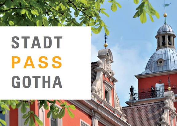 Deckblatt des Flyers Stadtpass Gotha