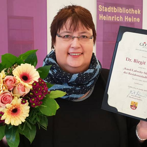 Kurd-Laßwitz-Stipendium 2019 vergeben an Dr. Birgit Ebbert